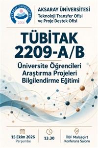 Üniversite Öğrencileri Araştırma Projeleri Bilgilendirme Eğitimi