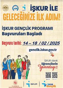 İŞKUR Gençlik Programı Başvuruları Başladı